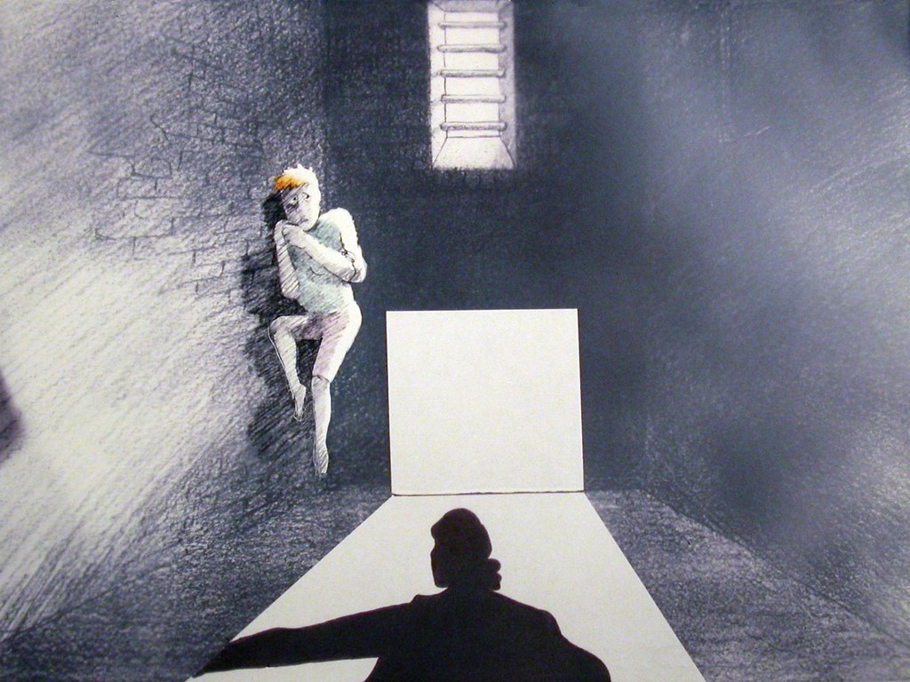 Still from Some Protection — prison cell